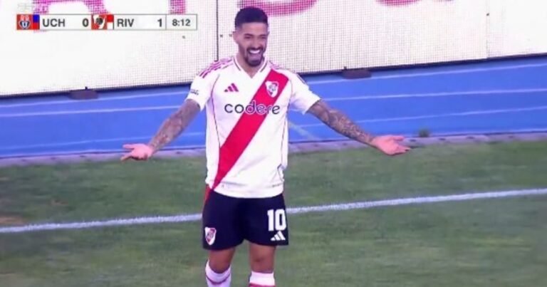 Video: Lanzini convirtió el primer gol del año de River