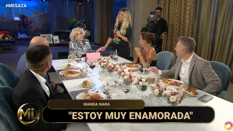 Wanda Nara sorprendió a L-Gante y Mirtha Legrand contó una picante anécdota delante del novio