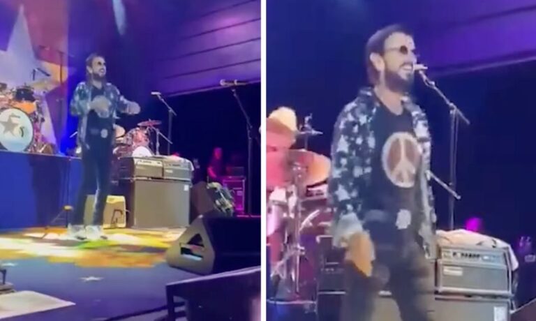 Excelente! Así luce y se mueve en los escenarios el Beattle Ringo Starr a los 84 años