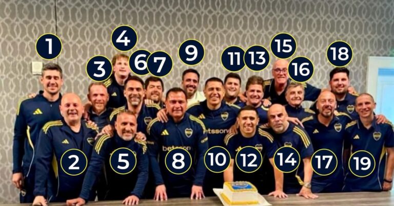 Quién es quién en la foto que se filtró del cumpleaños de Riquelme en Estados Unidos