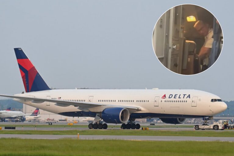 El momento en el que agentes del ICE arrestan a un piloto de Delta Airlines después de aterrizar en San Francisco