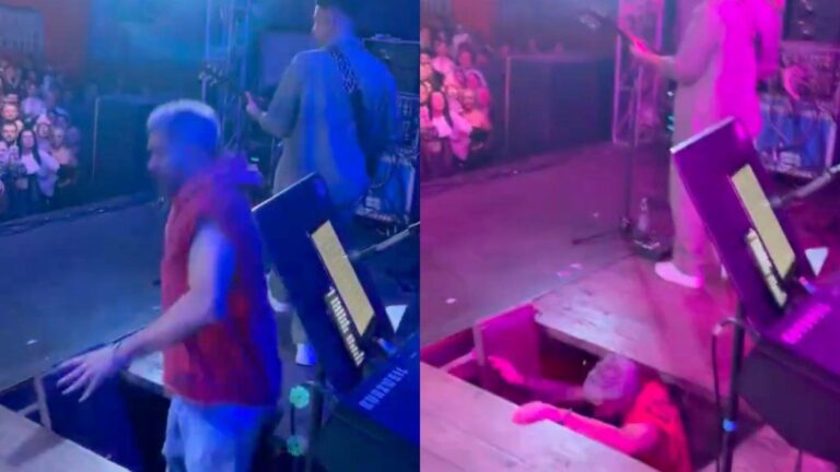 Grave accidente en Córdoba: el cantante de Dale Q’ Va se cayó del escenario en pleno recital