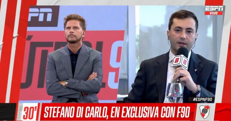 Stefano Di Carlo confirmó la llegada de Coudet y analizó el presente de River: «Jugadores de 8 puntos, están 4 puntos»